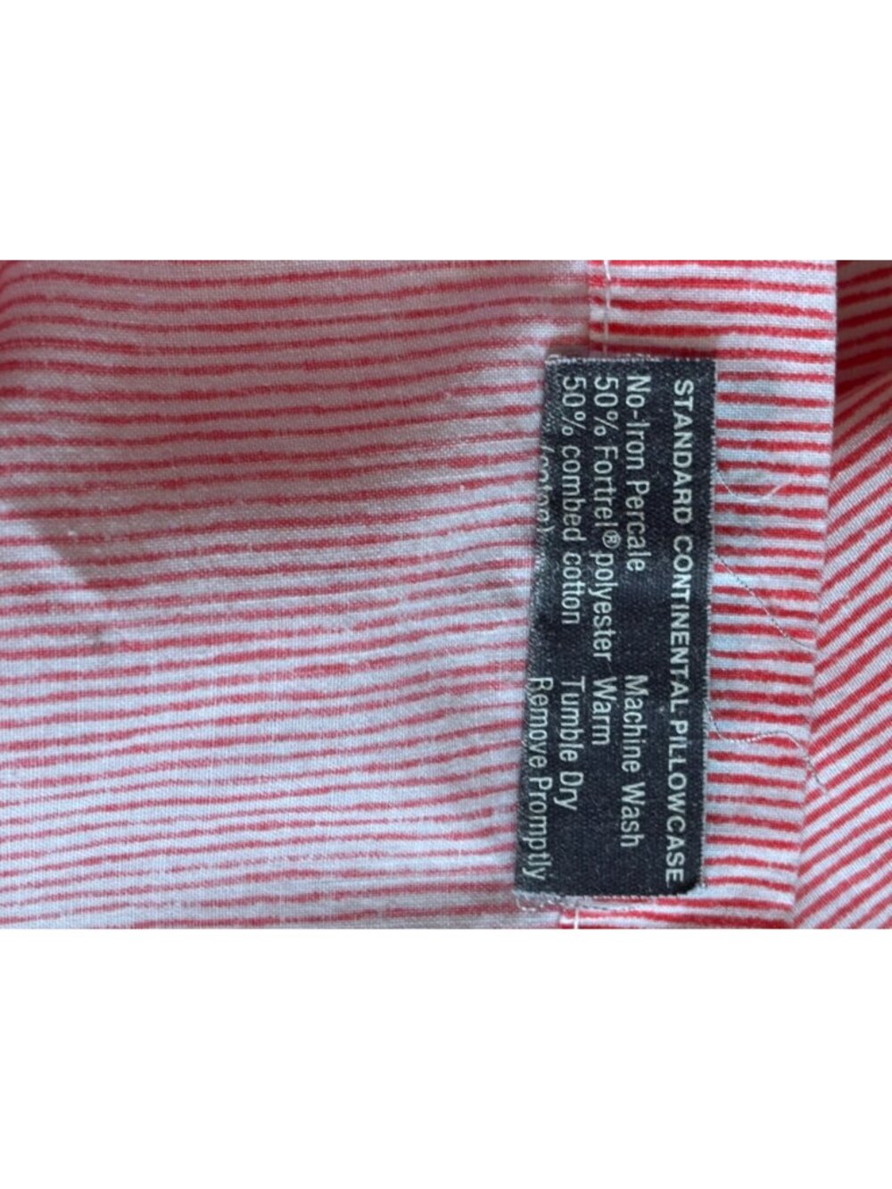 Marimekko by Dan River Twin Flat Sheet & Pillowcase Red White Stripe Vintage - Picture 10 of 12